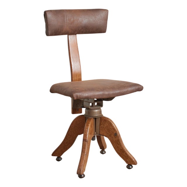 Swivel Desk Chair from Hillcrest, 1940s For Sale