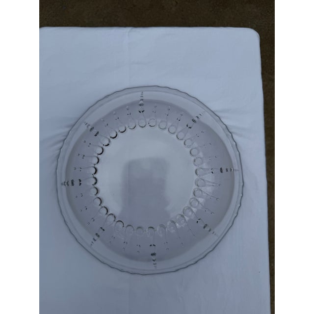 1930's New Martinsville Crystal and Emerald Radiance Punch Bowl With Underplate and Ladel, Complete Set For Sale - Image 9 of 11