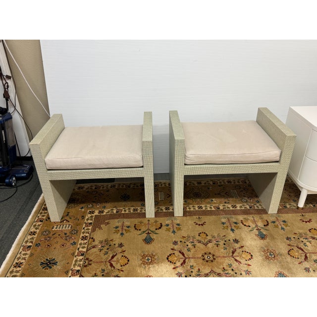 Design Plus Gallery presents a Pair of H Benches from Megan Molton. Form, functionality, and decorative design work...