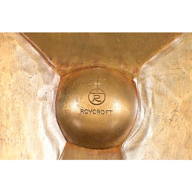 Roycroft Arts & Crafts Hammered Brass Over Copper Bud Vase, Circa 1920s For Sale - Image 10 of 12