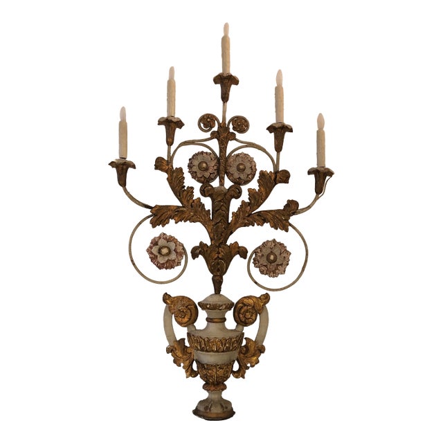 19th Century Candelabra Table Lamp For Sale