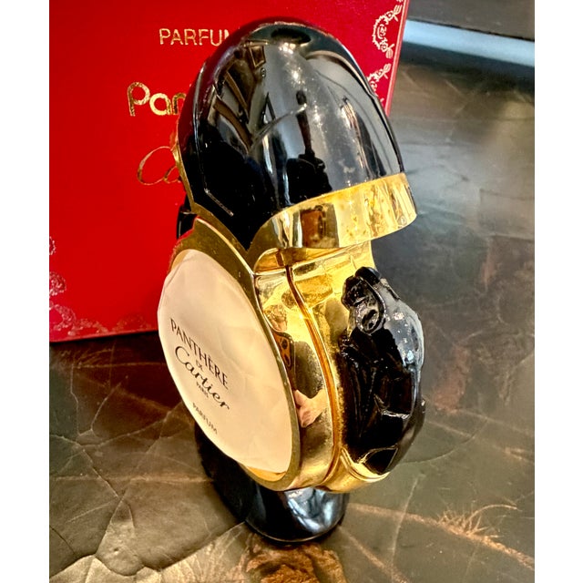 Art Deco 1990's Art Deco Style Panthère De Cartier Perfume Bottle and Case, Paris For Sale - Image 3 of 13