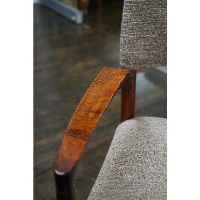 1950s Set of 4 Danish Rosewood "Madsen" Dining Chairs Attributed to Aksel Bender For Sale - Image 11 of 15