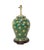 Early 21st Century Vintage Brunschwig & Fils Hand-Painted Green Ceramic Pig Table Lamps - Pair For Sale - Image 5 of 11