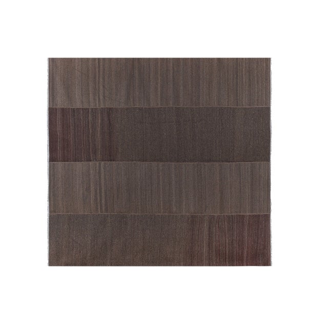 Giant Turkish Kilim Rug 9'6'' X 10'3'' 114.2" x 124" / 290 x 315 Cm Hand woven with high quality pure wool Excellent...