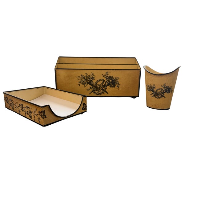 Italian Tole Desk Set For Sale - Image 11 of 11