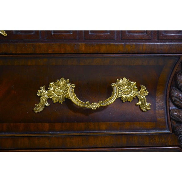 Maitland-Smith French Empire Style Marble Top Mahogany Chest For Sale - Image 14 of 18