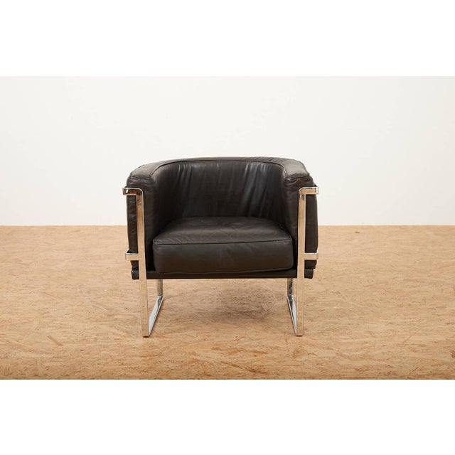 D61 Armchair in Dark Brown Leather by Willy Boesiger for Luigi Sormani, 1966 For Sale - Image 13 of 13