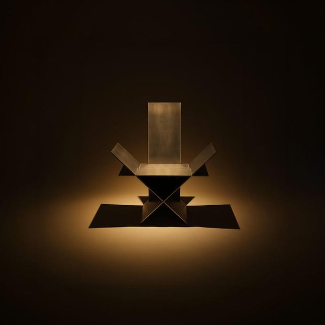 Curulis, Major Aluminium Chair by Bureau of Entropy. Limited edition, numbered & signed. Dimensions: W 87 x D 48 x H 99...