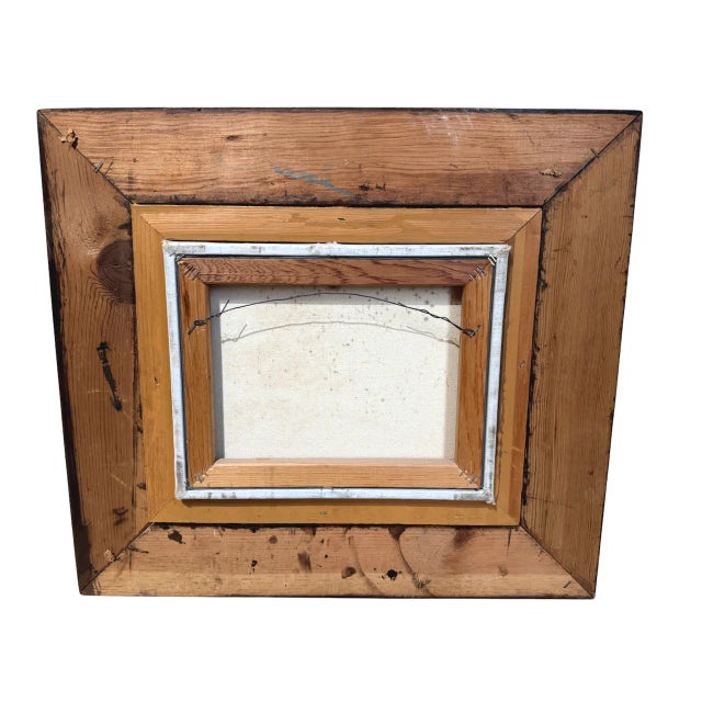 American Vintage "Texas Bluebonnet Landscape" Oil Painting - Signed For Sale - Image 3 of 9