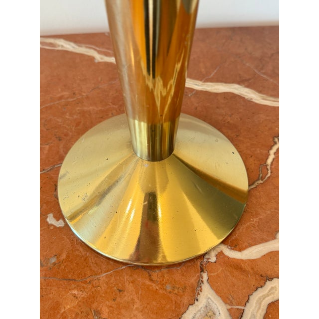 1960s 1960s Stiffel Brass Torch Form Table Lamps—a Pair For Sale - Image 5 of 12