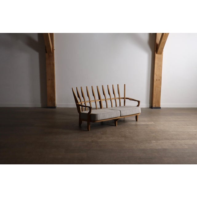 Wood Juliette Sofa by Guillerme and Chambron for Your Home, France, 1960s For Sale - Image 7 of 10