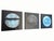 Contemporary Original Planet Moon Triptych Paintings- Set of 3 For Sale - Image 9 of 12