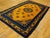 Chinese 1920s Gold Medallion Classic Antique Chinese Peking Rug 5' X 8' Handknotted Wool Carpet For Sale - Image 3 of 6