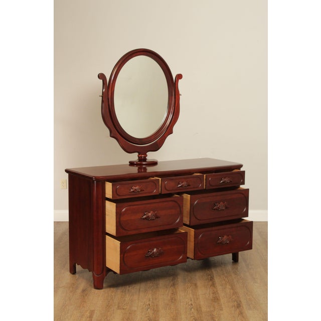 Davis Co. Lillian Russell Collection Cherry Bureau with Mirror