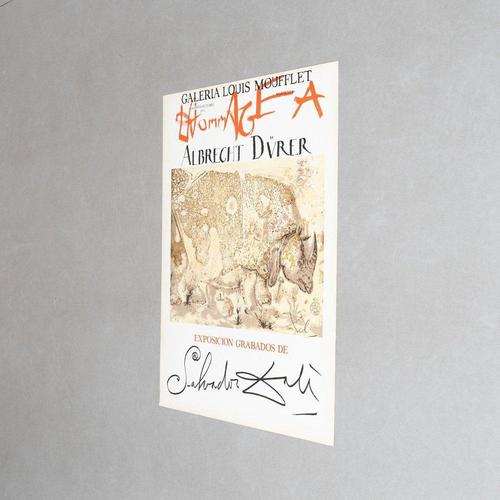 Limited Edition Unframed Homage to Albrecht Dürer Poster after Salvador Dalí, 1970s For Sale - Image 3 of 10
