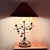 1950s Frederick Cooper Chicago Tole Apple and Iron Candelabra Table Lamps Set of 2, 1950s Folk Art Toleware For Sale - Image 5 of 11