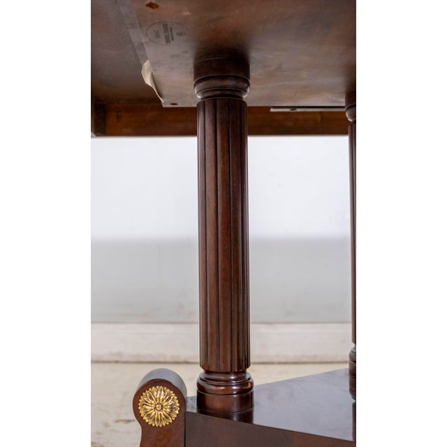 Henkel Harris Model 2276 Mahogany Double Pedestal Dining Table For Sale - Image 9 of 15