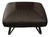 Pouf with Black Square Pillow and Iron Legs For Sale - Image 5 of 5