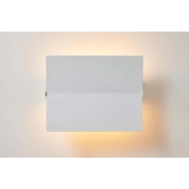Large Charlotte Perriand 'Applique à Volet Pivotant Plié' Wall Light in White For Sale - Image 12 of 12
