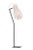 Contemporary Bullet Floor Lamp in White For Sale - Image 3 of 3