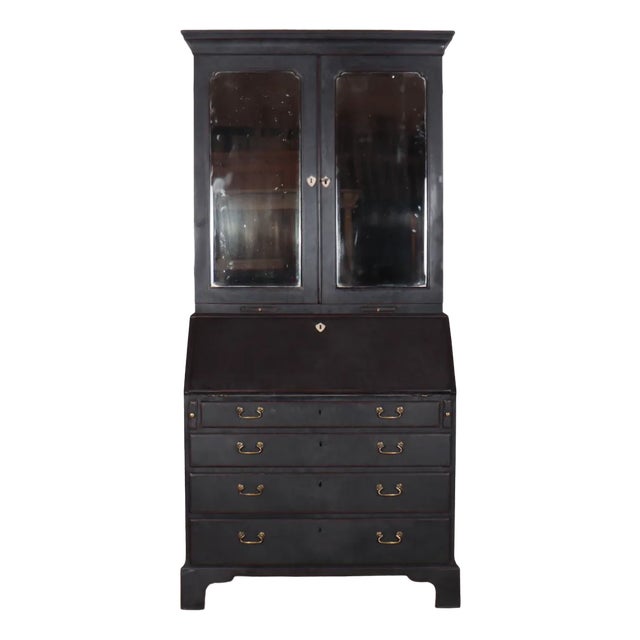 18th Century English Bureau Bookcase For Sale