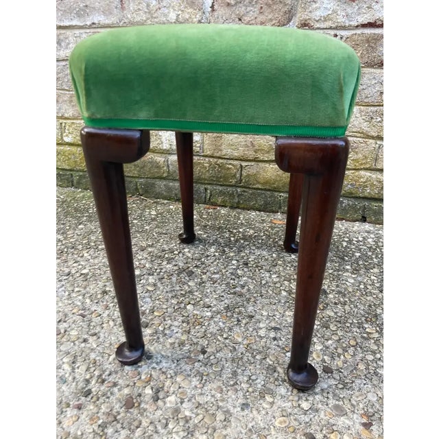 Early 20th Century Early 20th Century Queen Anne Style Stool For Sale - Image 5 of 8