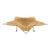 Vintage Mid-Century Modern 4th of July Sculptural Rattan Star Fruit Basket With Metal Feet, Circa 1950s–1960s For Sale