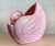 Art Deco Circa 1970 Art Deco-Inspired Pink Porcelain Sleeping Swan Cachepot / Planter For Sale - Image 3 of 13