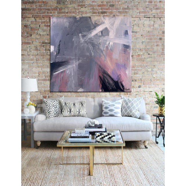 Abstract Painting by Jim Hudek "White Noise" For Sale In Houston - Image 6 of 6