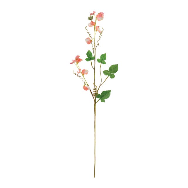 Delicate and graceful, this Pink Sweet Pea Floral Spray Set brings the soft beauty of garden blooms into your decor....