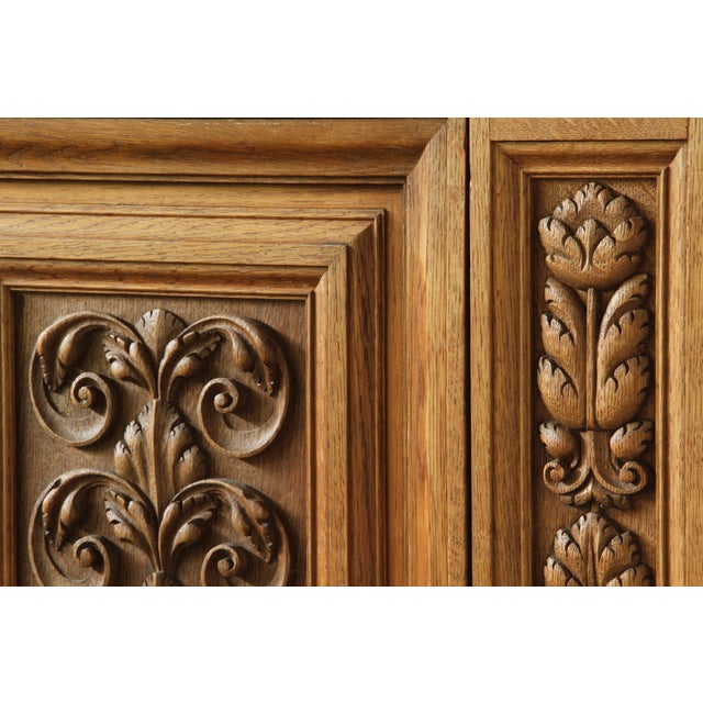 Vintage Art Nouveau Danish Oak Cabinet, 1930s For Sale - Image 10 of 17