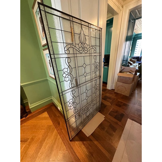 21st Century Traditional Leaded Glass Window, 2 available 39.75 w x 71 high The stained glass windows were made by...