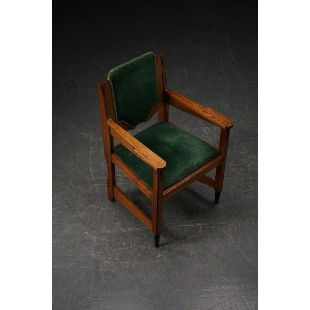 Amsterdam School Desk Chair, 1920s For Sale - Image 9 of 15