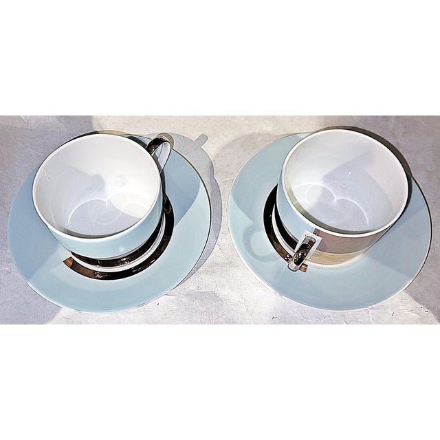 2000 - 2009 Bernardaud Limoges Fusion Teacups, Set of 6 For Sale - Image 5 of 10