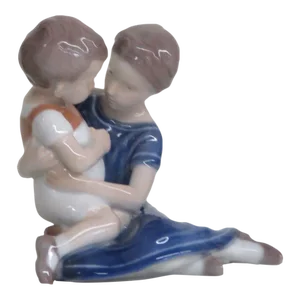 Bing and Grondahl 1568 Boy and Girl Children Playing Porcelain Figurine