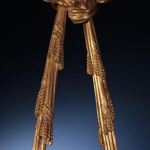 Metal Napoleon III Gilded Bronze Chandelier, Paris, France, 1800s For Sale - Image 7 of 12