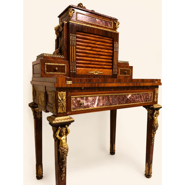 French Louis XV Style Desk For Sale - Image 6 of 18