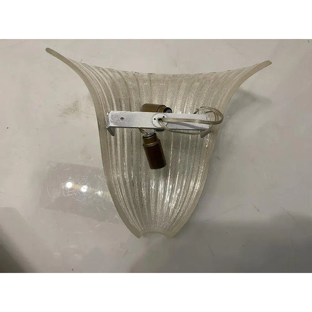 Murano Glass Sconces, 1980s, Set of 2 For Sale - Image 7 of 11