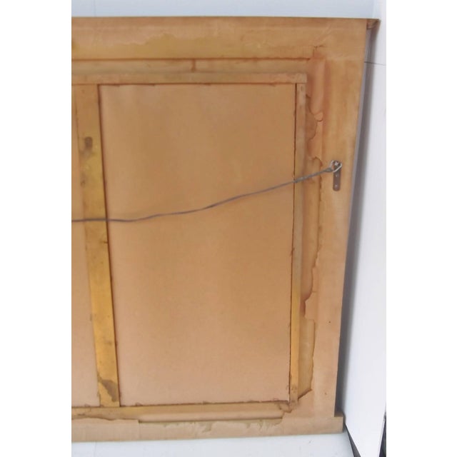Midcentury Italian Triple Landscape Mirror For Sale - Image 9 of 11