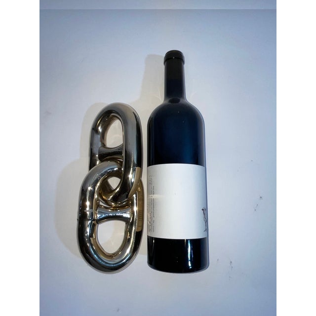 Double Link of Highly Polished Stud Link Chain For Sale In Boston - Image 6 of 6