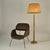 Leather and Parchment Floor Lamp, 1960s For Sale - Image 3 of 13