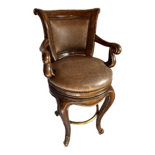 Marge Carson Loire Swivel Barstool For Sale