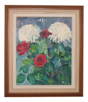 Hans Ripa, Bloomer, 1960s, Oil on Panel, Framed