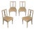 Set of Four Swedish Gustavian Side Chairs For Sale
