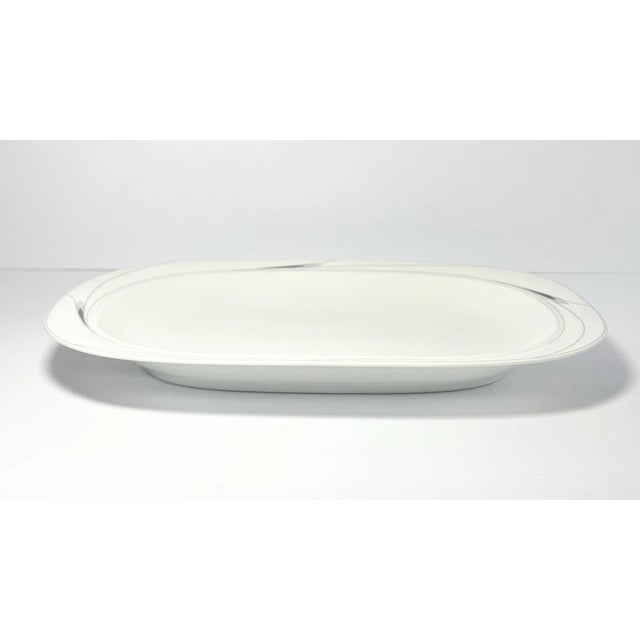 1990s Mikasa “Caviar” 6-Piece Porcelain Serving Hostess Dinnerware Set For Sale - Image 13 of 16
