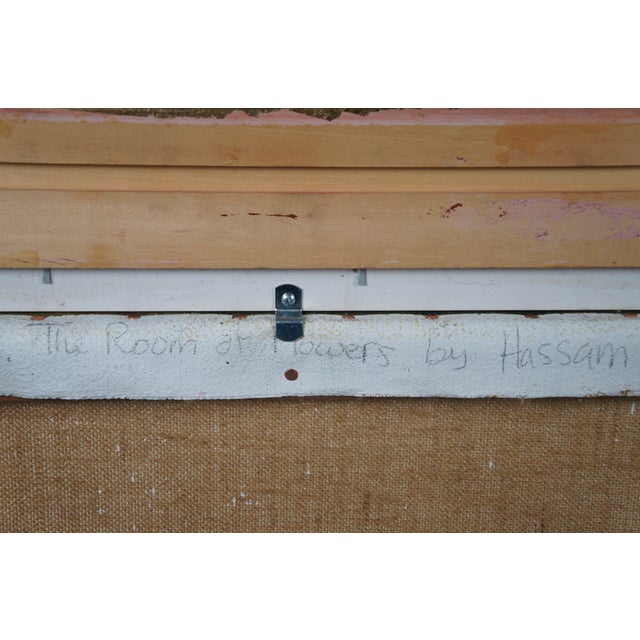 The Room of Flowers Impressionist Oil Painting After Frederick Childe Hassam 43" For Sale - Image 9 of 12