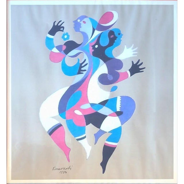 Ervardo Fioravanti, The Dancers, 1984, Silkscreen For Sale - Image 3 of 8