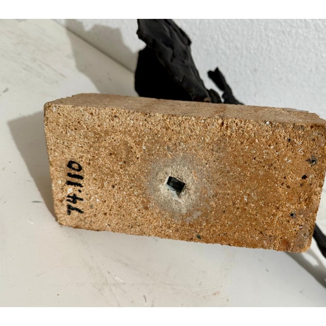 Zvi Aldouby, Brutalist Israeli Bronze Abstract Sculpture Wave Form Zvi Aldouby, c.1950's -1960's For Sale - Image 12 of 18