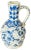 White and Blue Jug in Faïence from Delft, Netherlands, 19th Century For Sale